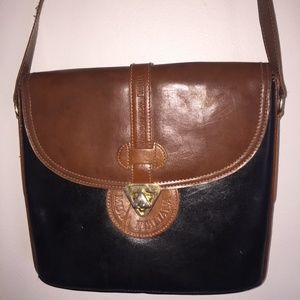 Vintage Moda Italian leather shoulder bag